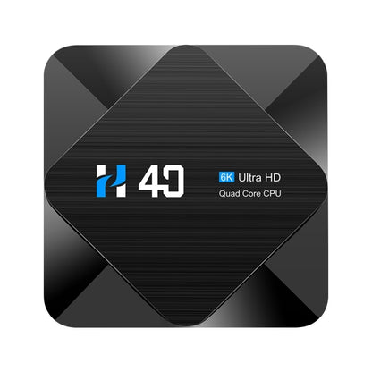 H40 4K Ultra HD Smart TV BOX Android 10.0 Media Player with Remote Control, Quad-core, RAM: 4GB, ROM: 32GB(UK Plug) - Amlogic S905 by PMC Jewellery | Online Shopping South Africa | PMC Jewellery | Buy Now Pay Later Mobicred