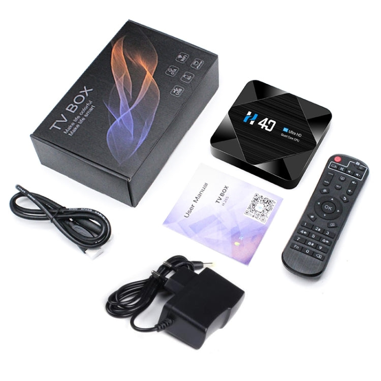 H40 4K Ultra HD Smart TV BOX Android 10.0 Media Player with Remote Control, Quad-core, RAM: 4GB, ROM: 64GB(AU Plug) - Amlogic S905 by PMC Jewellery | Online Shopping South Africa | PMC Jewellery | Buy Now Pay Later Mobicred