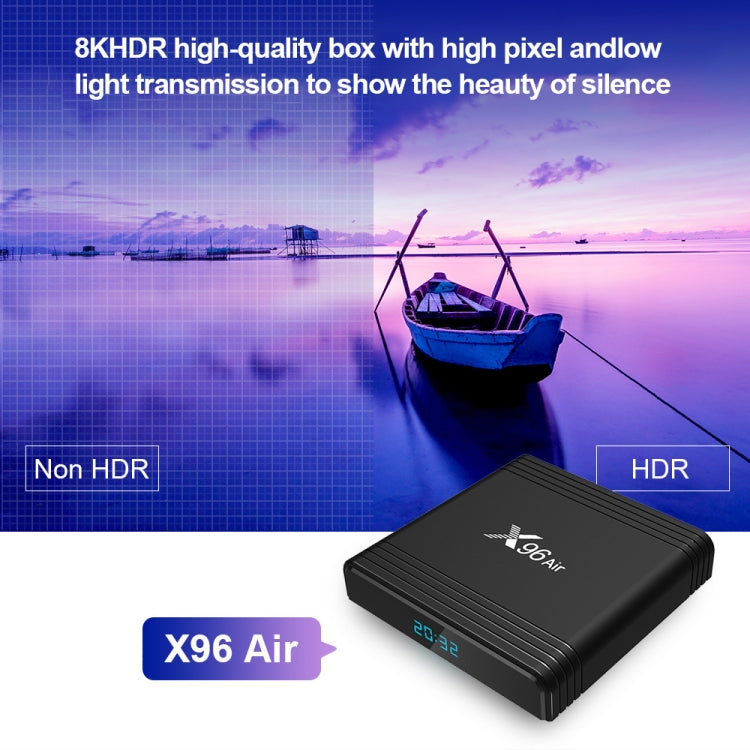 X96 Air 8K Smart TV BOX Android 9.0 Media Player with Remote Control, Quad-core Amlogic S905X3, RAM: 2GB, ROM: 16GB, Dual Band WiFi, AU Plug - Amlogic S905 by PMC TechLife | Online Shopping South Africa | PMC TechLife | Buy Now Pay Later Mobicred