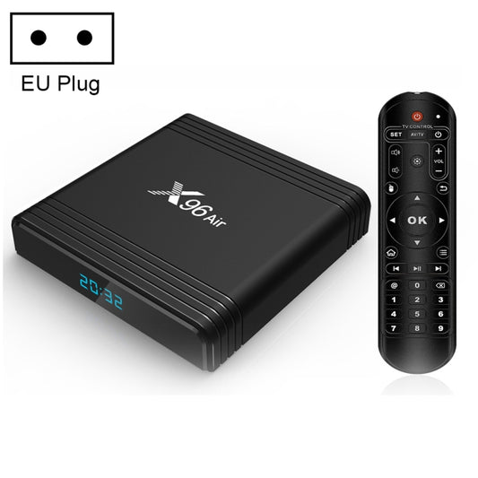 X96 Air 8K Smart TV BOX Android 9.0 Media Player with Remote Control, Quad-core Amlogic S905X3, RAM: 2GB, ROM: 16GB, Dual Band WiFi, EU Plug - Amlogic S905 by PMC Jewellery | Online Shopping South Africa | PMC Jewellery | Buy Now Pay Later Mobicred
