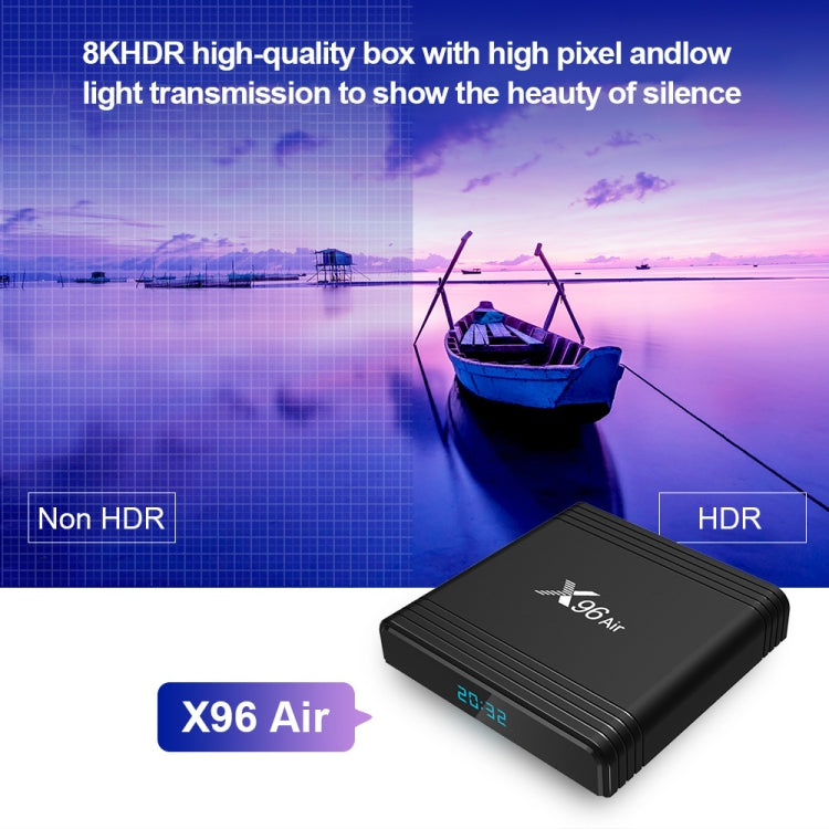 X96 Air 8K Smart TV BOX Android 9.0 Media Player with Remote Control, Quad-core Amlogic S905X3, RAM: 2GB, ROM: 16GB, Dual Band WiFi, UK Plug - Amlogic S905 by PMC Jewellery | Online Shopping South Africa | PMC Jewellery | Buy Now Pay Later Mobicred