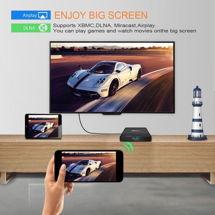 X96 Air 8K Smart TV BOX Android 9.0 Media Player with Remote Control, Quad-core Amlogic S905X3, RAM: 4GB, ROM: 64GB, Dual Band WiFi, Bluetooth, AU Plug - Amlogic S905 by PMC Jewellery | Online Shopping South Africa | PMC Jewellery | Buy Now Pay Later Mobicred