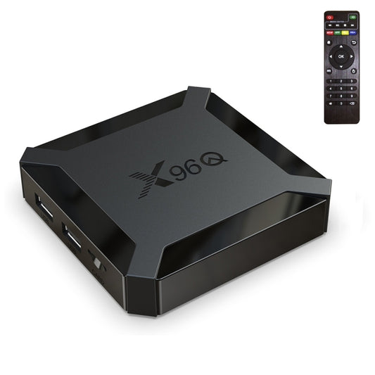 X96Q HD 4K Smart TV Box without Wall Mount, 4GB+64GB, Android 10.0, Allwinner H313 Quad Core ARM Cortex A53 , Support TF Card, HDMI, RJ45, AV, USB x 2 (EU Plug) - Allwinner H3 by PMC Jewellery | Online Shopping South Africa | PMC Jewellery | Buy Now Pay Later Mobicred