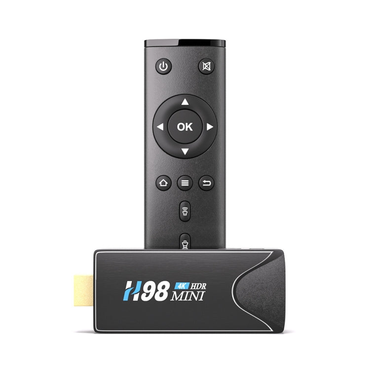 H98 Mini 4K Dongle Smart TV BOX Android 10 Media Player with Remote Control, Allwinner H313 Quad-core ARM Cortex-A53, RAM: 2GB, ROM: 16GB, Support WiFi, Bluetooth, OTG, UK Plug - Allwinner H3 by PMC Jewellery | Online Shopping South Africa | PMC Jewellery | Buy Now Pay Later Mobicred
