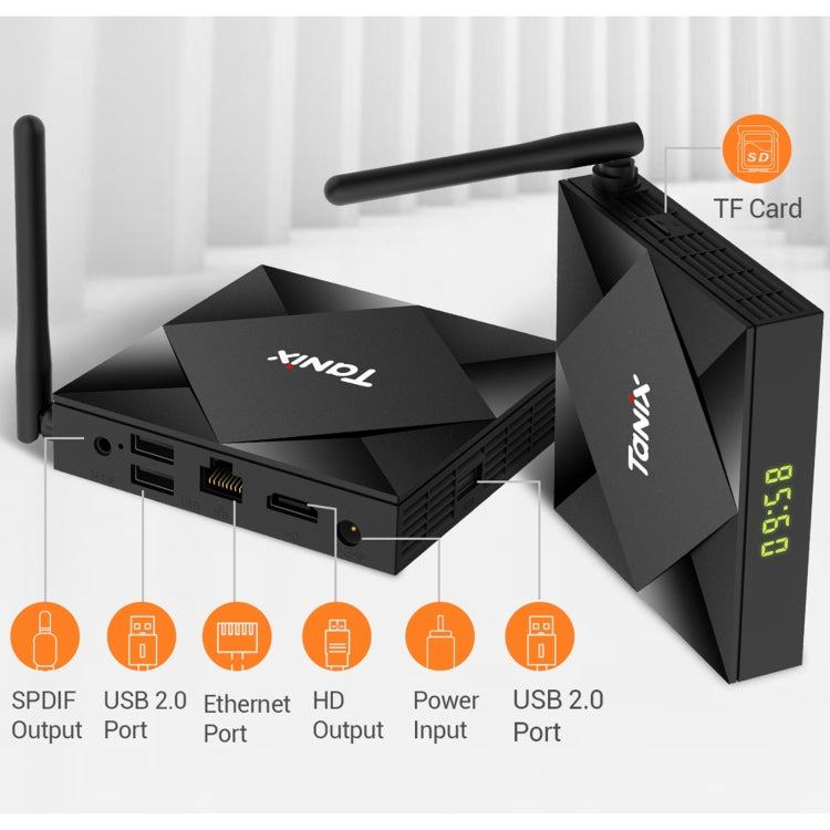 TANIX TX6s 4K Smart TV BOX Android 10 Media Player with Remote Control, Quad Core Allwinner H616, RAM: 4GB, ROM: 32GB, 2.4GHz/5GHz WiFi, Bluetooth, US Plug - Allwinner H6 by PMC Jewellery | Online Shopping South Africa | PMC Jewellery | Buy Now Pay Later Mobicred