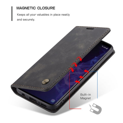 CaseMe-013 Multifunctional Retro Frosted Horizontal Flip Leather Case with Card Slot & Holder & Wallet for Galaxy S9(Black) - Galaxy Phone Cases by CaseMe | Online Shopping South Africa | PMC Jewellery | Buy Now Pay Later Mobicred