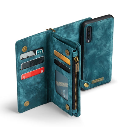 CaseMe-008 For Samaung Galaxy A30S／A50S／A50 Detachable Multifunctional Flip Leather Case (Blue) - Galaxy Phone Cases by CaseMe | Online Shopping South Africa | PMC Jewellery | Buy Now Pay Later Mobicred