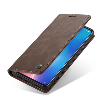 CaseMe-013 Multifunctional Horizontal Flip Leather Case with Card Slot & Holder for Xiaomi 9(Coffee) - Xiaomi Cases by CaseMe | Online Shopping South Africa | PMC Jewellery | Buy Now Pay Later Mobicred