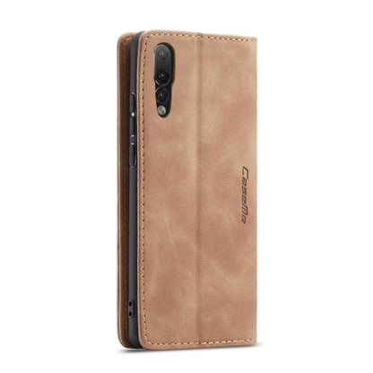 CaseMe-013  Multifunctional Horizontal Flip Leather Case with Card Slot & Holder for Huawei P20(Brown) - Huawei Cases by CaseMe | Online Shopping South Africa | PMC Jewellery | Buy Now Pay Later Mobicred