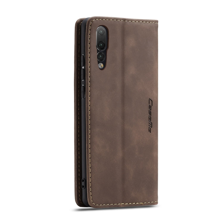 CaseMe-013 Detachable Multifunctional Horizontal Flip Leather Case with Card Slot & Holder for Huawei P20 Pro(Coffee) - Huawei Cases by CaseMe | Online Shopping South Africa | PMC Jewellery | Buy Now Pay Later Mobicred