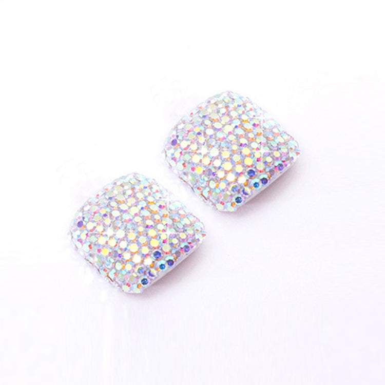 2 PCS Crystal Fake Nail Art Tips Rhinestone Full Cover Toenails Decals Stickers(NO:11) - Nail Stickers by PMC Jewellery | Online Shopping South Africa | PMC Jewellery | Buy Now Pay Later Mobicred