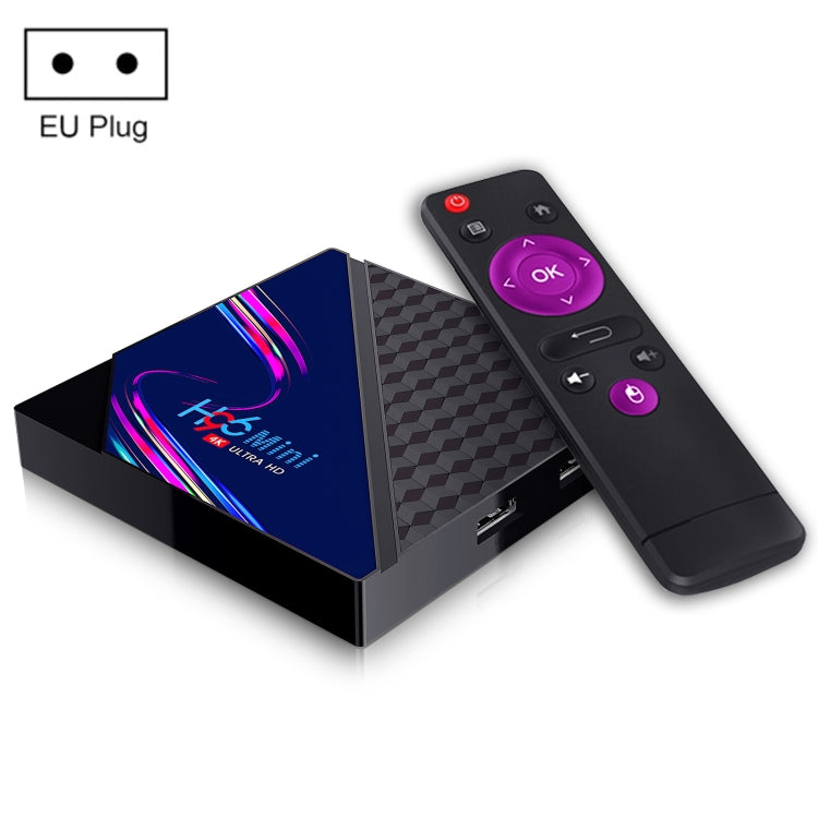 H96 Mini V8 4K Smart TV Box with Remote Control, Android 10.0, RK3228A Quad-core Cortex-A7, 2GB+16GB, Built-in TikTok, Support DLNA / HDMI / USBx2 / 2.4G WIFI, Plug Type:EU Plug - RK3228A by PMC Jewellery | Online Shopping South Africa | PMC Jewellery | Buy Now Pay Later Mobicred