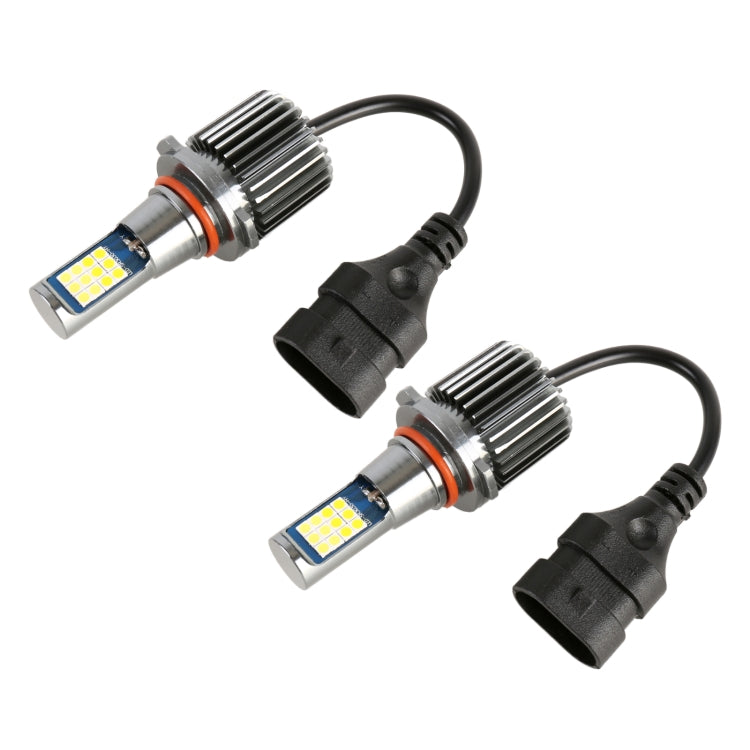 9005 2 PCS DC12-24V / 10.5W Car Double Colors Fog Lights with 24LEDs SMD-3030 & Constant Current, Box Packaging(White Light + Gold Light) - Fog / Driving Lights by PMC Jewellery | Online Shopping South Africa | PMC Jewellery | Buy Now Pay Later Mobicred