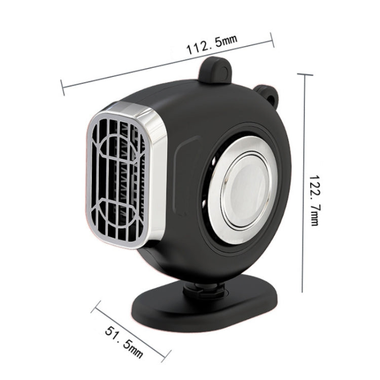 Portable Car Dashboard Electric Heater Winter Defroster, Voltage:24V(Black) - Heating & Fans by PMC TechLife | Online Shopping South Africa | PMC TechLife | Buy Now Pay Later Mobicred