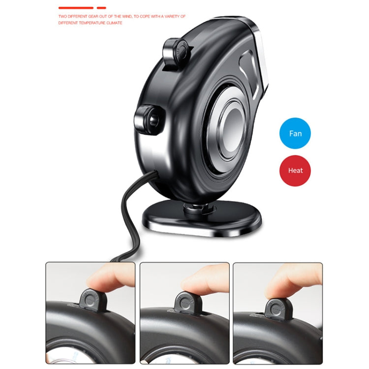 Portable Car Dashboard Electric Heater Winter Defroster, Voltage:24V(Black) - Heating & Fans by PMC TechLife | Online Shopping South Africa | PMC TechLife | Buy Now Pay Later Mobicred