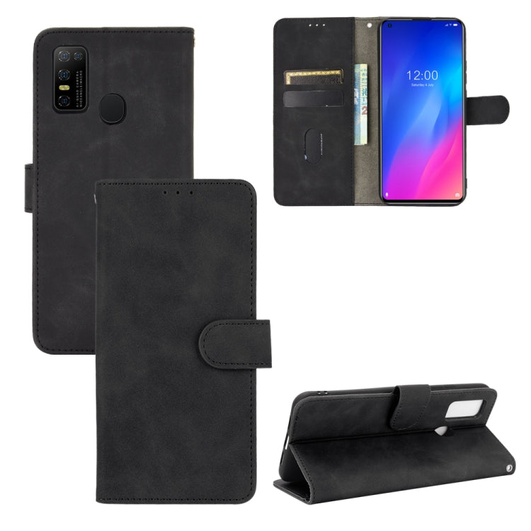 For DOOGEE N30 Solid Color Skin Feel Magnetic Buckle Horizontal Flip Calf Texture PU Leather Case with Holder & Card Slots & Wallet(Black) - More Brand by PMC Jewellery | Online Shopping South Africa | PMC Jewellery | Buy Now Pay Later Mobicred