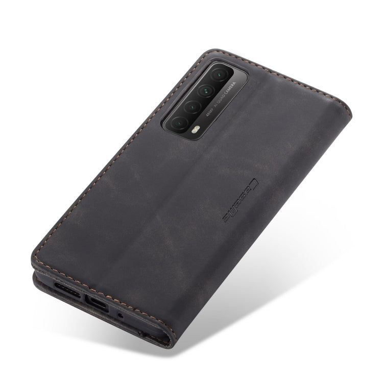 For Huawei P Smart 2021 CaseMe-013 Multifunctional Retro Frosted Horizontal Flip Leather Case with Card Slot & Holder & Wallet(Black) - Huawei Cases by CaseMe | Online Shopping South Africa | PMC Jewellery | Buy Now Pay Later Mobicred