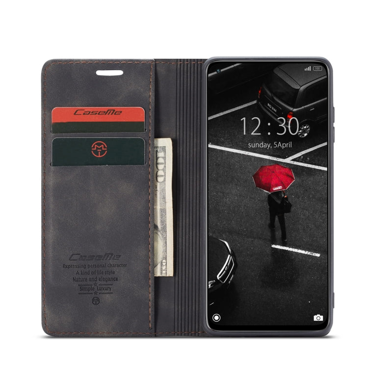 For Xiaomi Mi 10T 5G / 10T Pro 5G CaseMe-013 Multifunctional Retro Frosted Horizontal Flip Leather Case with Card Slot & Holder & Wallet(Black) - Xiaomi Cases by CaseMe | Online Shopping South Africa | PMC Jewellery | Buy Now Pay Later Mobicred