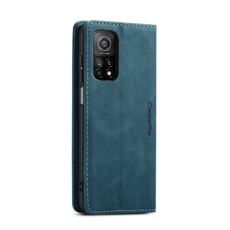 For Xiaomi Mi 10T 5G / 10T Pro 5G CaseMe-013 Multifunctional Retro Frosted Horizontal Flip Leather Case with Card Slot & Holder & Wallet(Blue) - Xiaomi Cases by CaseMe | Online Shopping South Africa | PMC Jewellery | Buy Now Pay Later Mobicred