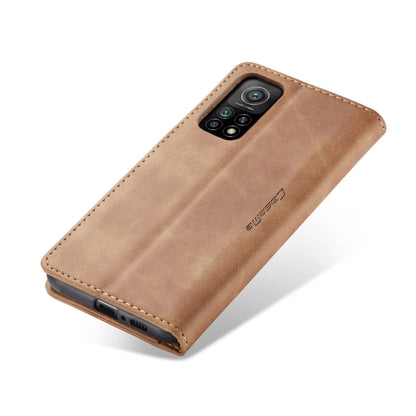 For Xiaomi Mi 10T 5G / 10T Pro 5G CaseMe-013 Multifunctional Retro Frosted Horizontal Flip Leather Case with Card Slot & Holder & Wallet(Brown) - Xiaomi Cases by CaseMe | Online Shopping South Africa | PMC Jewellery | Buy Now Pay Later Mobicred