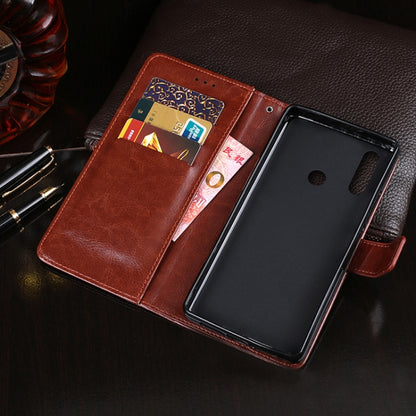 For Meizu M10 idewei Crazy Horse Texture Horizontal Flip Leather Case with Holder & Card Slots & Wallet(Black) - Meizu by idewei | Online Shopping South Africa | PMC Jewellery | Buy Now Pay Later Mobicred