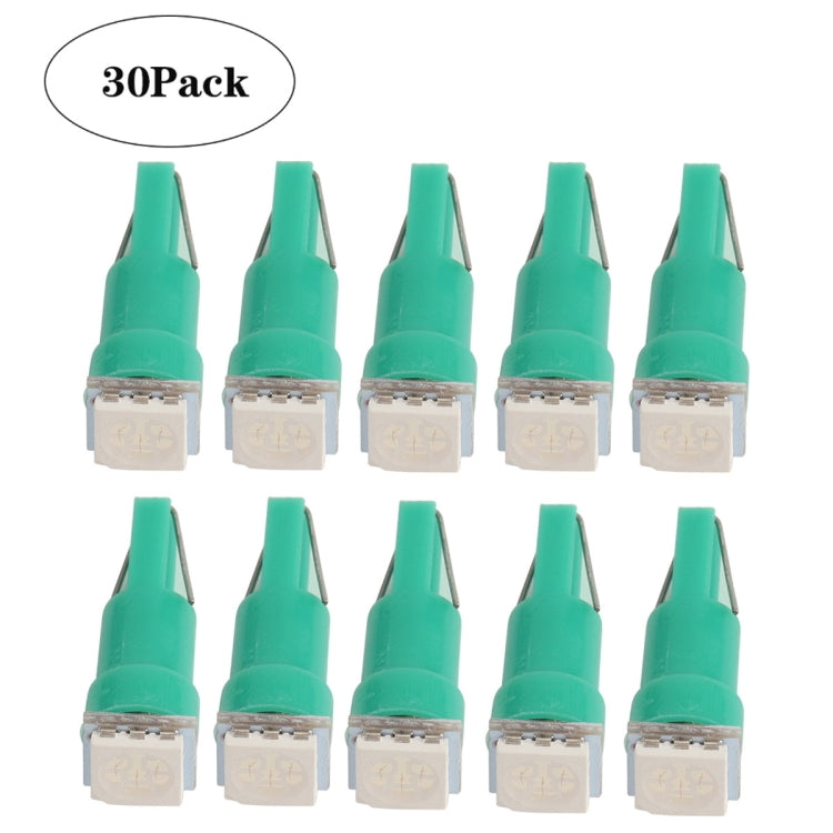 30 PCS T5 1LED SMD-5050 Car Modification LED Indicator Light Green Light - Clearance Lights by PMC TechLife | Online Shopping South Africa | PMC TechLife | Buy Now Pay Later Mobicred