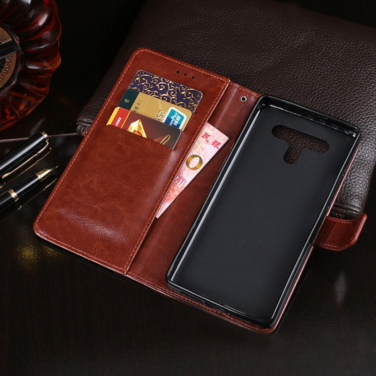 For LG K71 idewei Crazy Horse Texture Horizontal Flip Leather Case with Holder & Card Slots & Wallet(Dark Blue) - LG by idewei | Online Shopping South Africa | PMC Jewellery | Buy Now Pay Later Mobicred