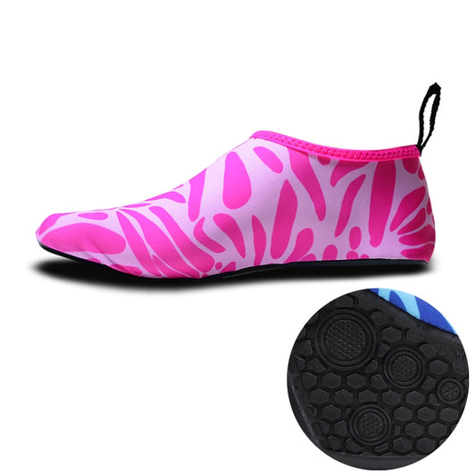 Non-slip Wear-resisting Thick Rubber Sole Diving Shoes and  Socks, One Pair, Size:XL (Figured Pink) - Swimming Fins & Diving Shoes by PMC Jewellery | Online Shopping South Africa | PMC Jewellery | Buy Now Pay Later Mobicred