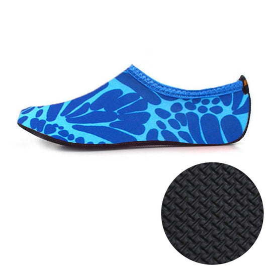 3mm Non-slip Rubber Embossing Texture Sole Figured Diving Shoes and Socks, One Pair(Blue) - Swimming Fins & Diving Shoes by PMC Jewellery | Online Shopping South Africa | PMC Jewellery | Buy Now Pay Later Mobicred