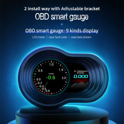 F9 OBD2 Car HUD Head-up Display Speed / Water Temperature / Voltage Display - Head Up Display System by PMC Jewellery | Online Shopping South Africa | PMC Jewellery | Buy Now Pay Later Mobicred