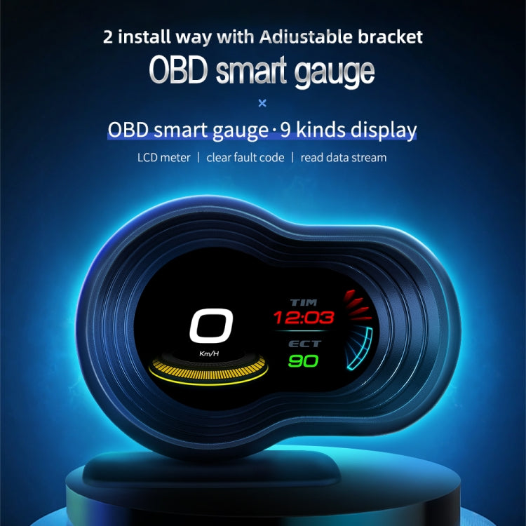 F9 OBD2 Car HUD Head-up Display Speed / Water Temperature / Voltage Display - Head Up Display System by PMC Jewellery | Online Shopping South Africa | PMC Jewellery | Buy Now Pay Later Mobicred