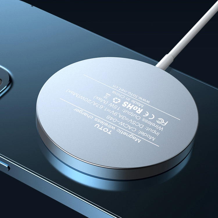 TOTUDESIGN CACW-048 Glory Series 15W Max Magnetic Wireless Charger(White) - Wireless Charger by TOTUDESIGN | Online Shopping South Africa | PMC Jewellery | Buy Now Pay Later Mobicred