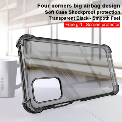 For HTC Desire 21 Pro 5G IMAK All Coverage Shockproof Airbag TPU Case(Transparent Black) - HTC by imak | Online Shopping South Africa | PMC Jewellery | Buy Now Pay Later Mobicred