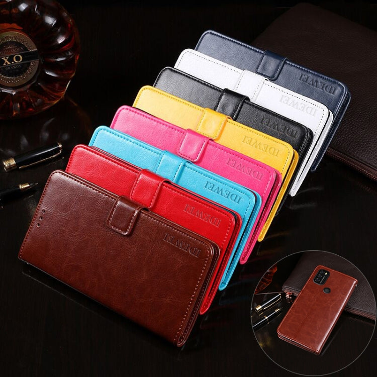 For Blackview A70 idewei Crazy Horse Texture Horizontal Flip Leather Case with Holder & Card Slots & Wallet(Black) - More Brand by idewei | Online Shopping South Africa | PMC TechLife | Buy Now Pay Later Mobicred