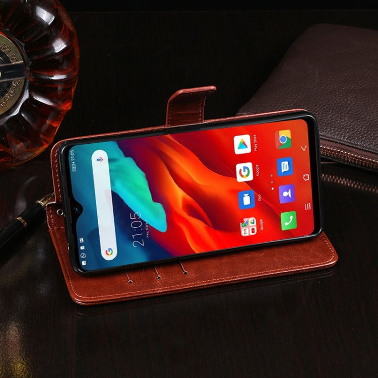 For Blackview A80 Plus idewei Crazy Horse Texture Horizontal Flip Leather Case with Holder & Card Slots & Wallet(Brown) - free shipping - PMC TechLife - Order now!