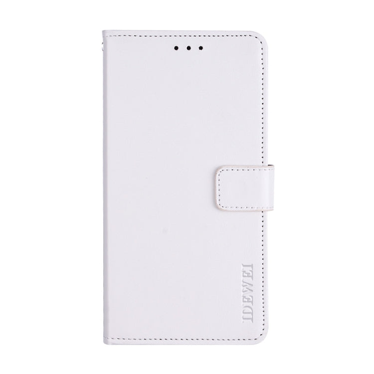 For TCL 10 5G idewei Crazy Horse Texture Horizontal Flip Leather Case with Holder & Card Slots & Wallet(White) - More Brand by idewei | Online Shopping South Africa | PMC Jewellery | Buy Now Pay Later Mobicred