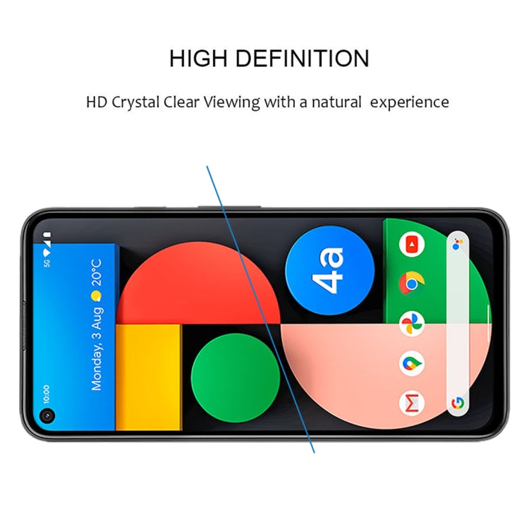 For Google Pixel 4a 5G Full Glue Full Cover Screen Protector Tempered Glass Film - Google Tempered Glass by PMC TechLife | Online Shopping South Africa | PMC TechLife