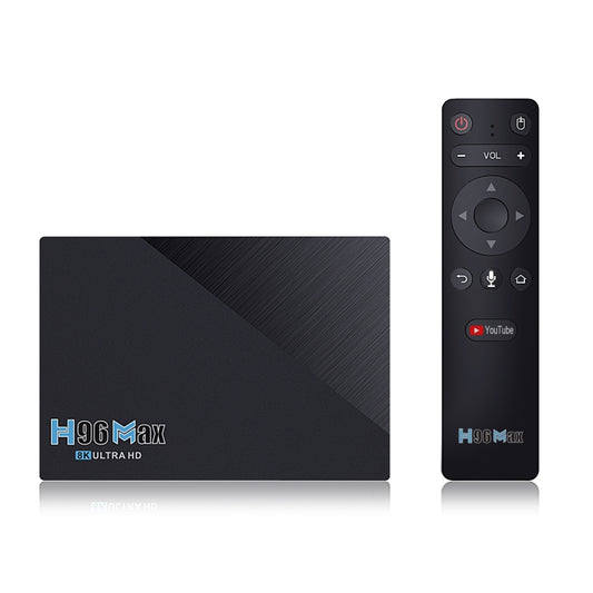 H96 Max 8K Smart TV BOX Android 11.0 Media Player with Remote Control, Quad Core RK3566, RAM: 8GB, ROM: 64GB, Dual Frequency 2.4GHz WiFi / 5G, Plug Type:US Plug - RK3566 by PMC Jewellery | Online Shopping South Africa | PMC Jewellery | Buy Now Pay Later Mobicred