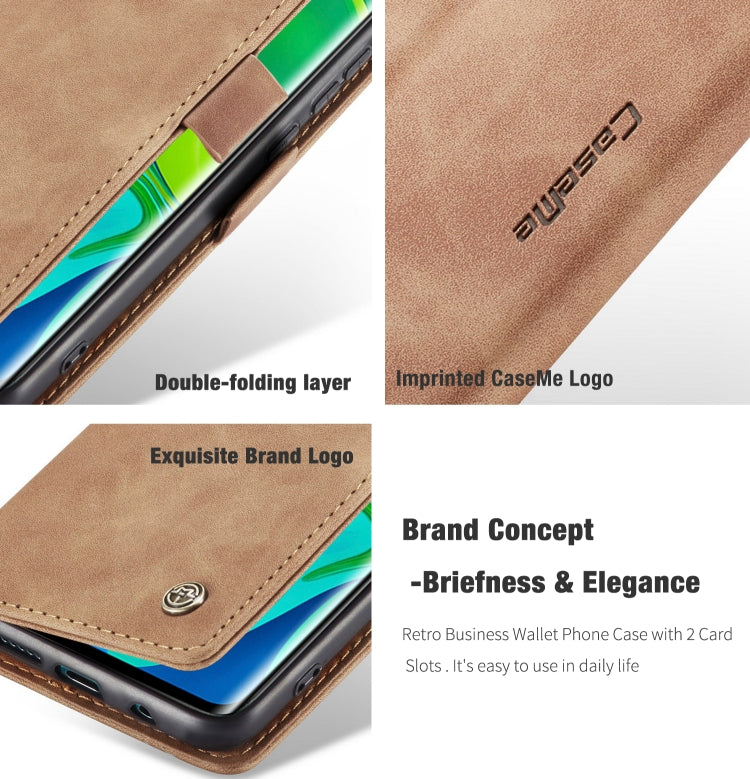 For Xiaomi CC9 Pro CaseMe 013 Multifunctional Horizontal Flip Leather Case with Holder & Card Slot & Wallet(Brown) - Xiaomi Cases by CaseMe | Online Shopping South Africa | PMC Jewellery | Buy Now Pay Later Mobicred