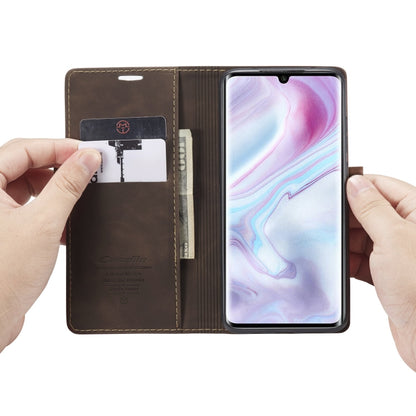 For Xiaomi CC9 Pro CaseMe 013 Multifunctional Horizontal Flip Leather Case with Holder & Card Slot & Wallet(Coffee) - Xiaomi Cases by CaseMe | Online Shopping South Africa | PMC Jewellery | Buy Now Pay Later Mobicred