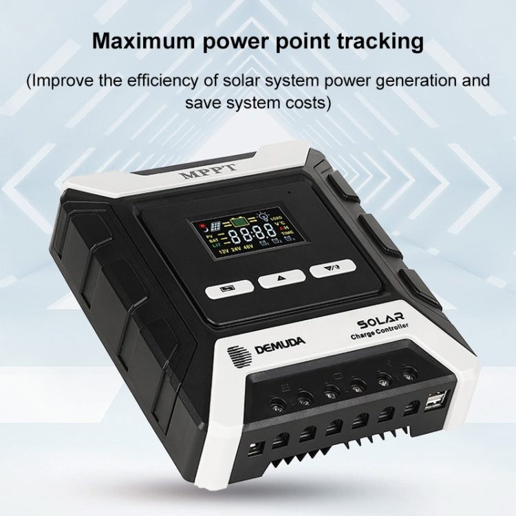 MPPT Solar Controller 12V / 24V / 48V Automatic Identification Charging Controller with Dual USB Output, Model:80A - Others by PMC Jewellery | Online Shopping South Africa | PMC Jewellery | Buy Now Pay Later Mobicred