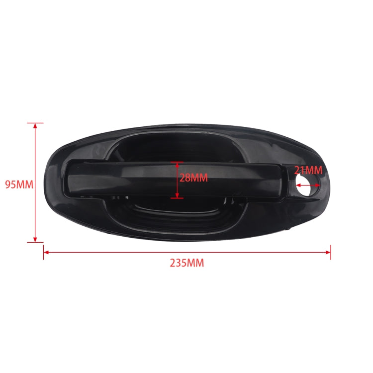 A5406-01 Car Front Left Outside Door Handle for Hyundai Santa Fe 2001-2006 - Door Handles by PMC TechLife | Online Shopping South Africa | PMC TechLife | Buy Now Pay Later Mobicred