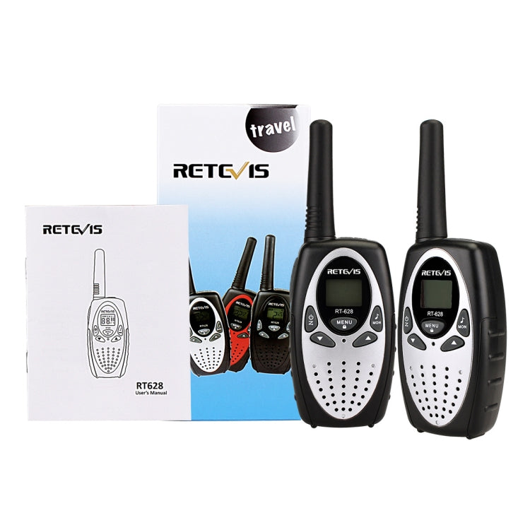 1 Pair RETEVIS RT628 0.5W US Frequency 462.550-467.7125MHz 22CHS Handheld Children Walkie Talkie(White) - Children by RETEVIS | Online Shopping South Africa | PMC Jewellery | Buy Now Pay Later Mobicred