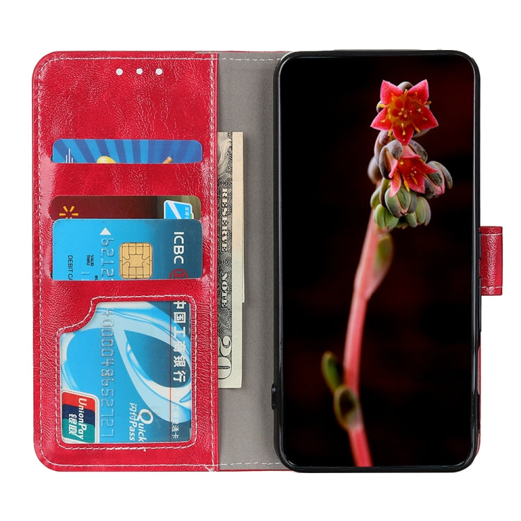 For OPPO F19 Pro+ 5G / Reno5 Z / Reno6 Z Retro Crazy Horse Texture Horizontal Flip Leather Case with Holder & Card Slots & Photo Frame & Wallet(Red) - OPPO Cases by PMC Jewellery | Online Shopping South Africa | PMC Jewellery | Buy Now Pay Later Mobicred