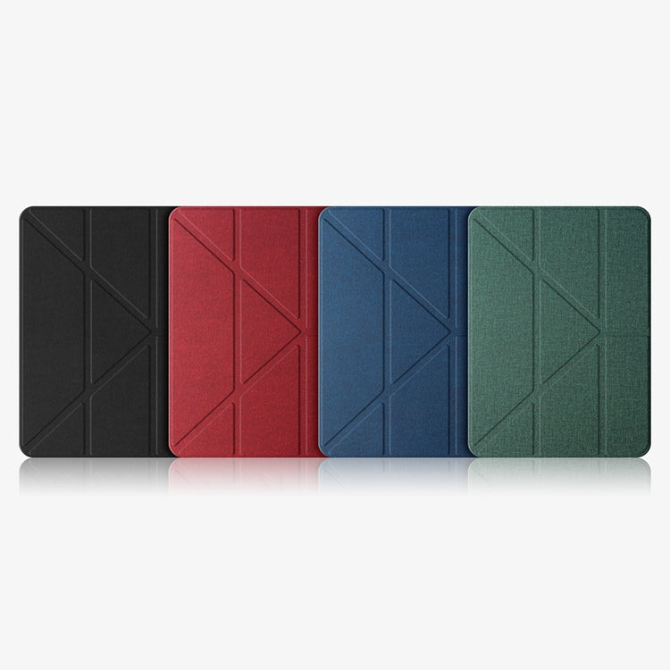 For iPad Pro 11 2022 / 2021 / 2020 Mutural Multi-fold Smart Leather Tablet Case(Red) - free shipping - PMC TechLife - Order now!