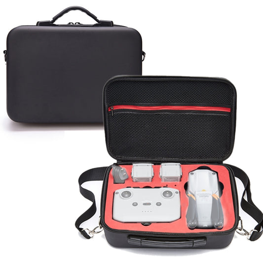 Portable Single Shoulder Storage Travel Carrying PU Cover Case Box for DJI Air 2S(Black + Red Liner) - Carry Cases & Bags by PMC Jewellery | Online Shopping South Africa | PMC Jewellery | Buy Now Pay Later Mobicred