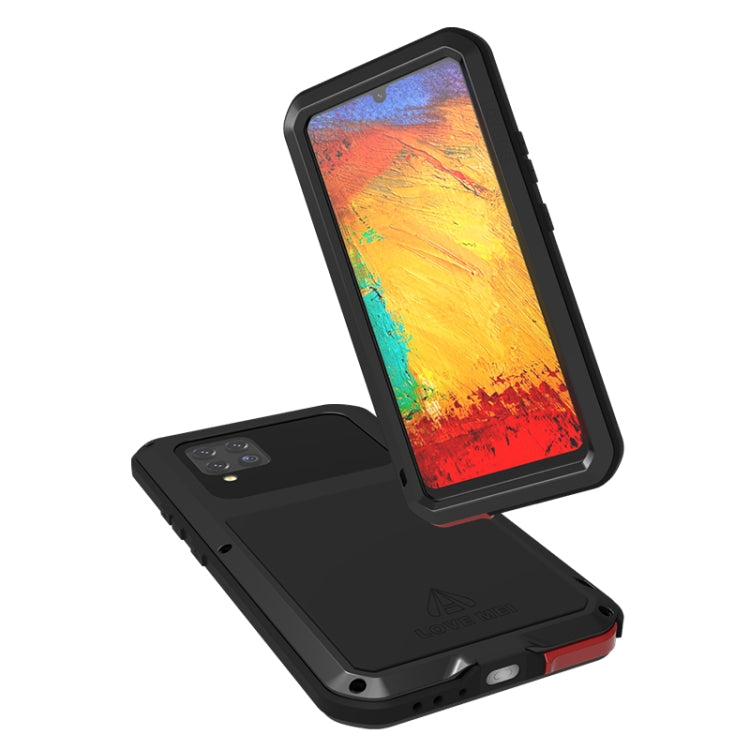 For Samsung Galaxy A42 LOVE MEI Metal Shockproof Waterproof Dustproof Protective Case with Glass(White) - free shipping - PMC TechLife - Order now!