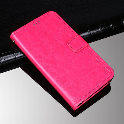 For TCL 10 5G UW idewei Crazy Horse Texture Horizontal Flip Leather Case with Holder & Card Slots & Wallet(Rose Red) - More Brand by idewei | Online Shopping South Africa | PMC Jewellery | Buy Now Pay Later Mobicred