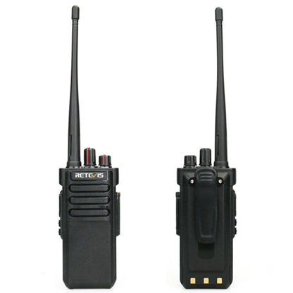 RETEVIS RT29 10W UHF 400-480MHz 16CHS Two Way Radio Handheld Walkie Talkie, EU Plug(Black) - Handheld Walkie Talkie by RETEVIS | Online Shopping South Africa | PMC Jewellery | Buy Now Pay Later Mobicred