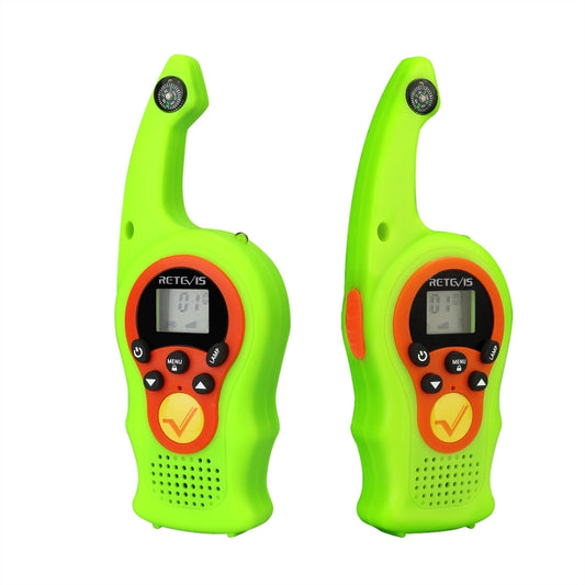 1 Pair RETEVIS RT75 0.5W US Frequency 22CHS FRS License-free Children Handheld Walkie Talkie(Green) - Children by RETEVIS | Online Shopping South Africa | PMC Jewellery | Buy Now Pay Later Mobicred